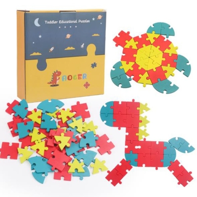 Dzieci Drewniane kreatywne układanki Building Block 1 zestaw DIY 3D Educational