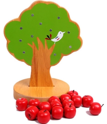 Jabłoń Drewniane Montessori Zabawki dla dzieci dla dzieci Wybierz owoce edukacyjne