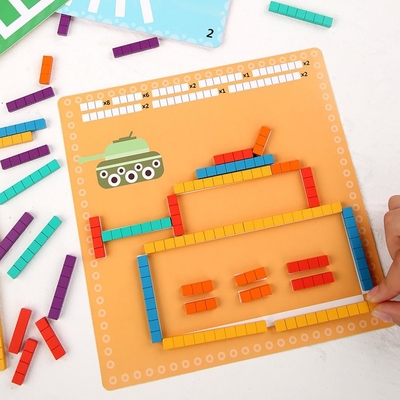 Puzzle arytmetyczne drewniane dla dziecka wczesne uczenie się logicznego myślenia