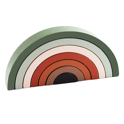 Dzieci Rainbow Blocks Konstruktor Montessori Edukacyjne dla dzieci
