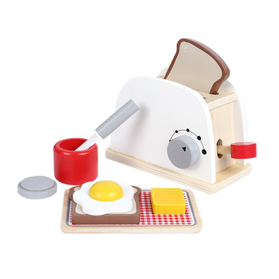 Symulacyjny ekspres do kawy Drewniany miniaturowy zestaw kuchenny dla dziecka Early Learning