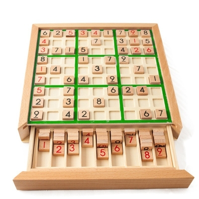 Dzieci Sudoku Chess Beech International Warcaby Składany stół do gry