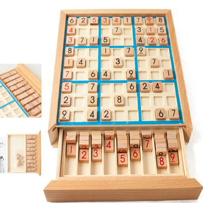 Dzieci Sudoku Chess Beech International Warcaby Składany stół do gry
