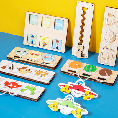 DIY Montessori Matching Sensory Activity Board Wczesna edukacja Kid Learning