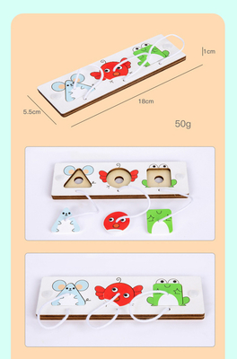 DIY Montessori Matching Sensory Activity Board Wczesna edukacja Kid Learning