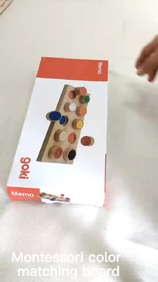 Montessori Sensoryczne / dotykowe pomoce treningowe Dopasowanie pamięci kolorów dziecka Dotyk