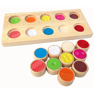 Montessori Sensoryczne / dotykowe pomoce treningowe Dopasowanie pamięci kolorów dziecka Dotyk