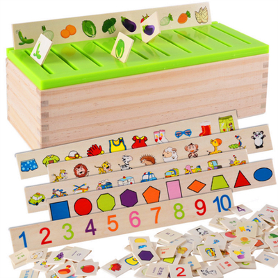 Drewniane zabawki Montessori dla dzieci Klasyfikacja wiedzy matematycznej