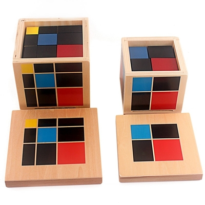 Montessori arytmetyczna algebraiczna dwumianowa kostka trójmianowa kostka drewniane zabawki