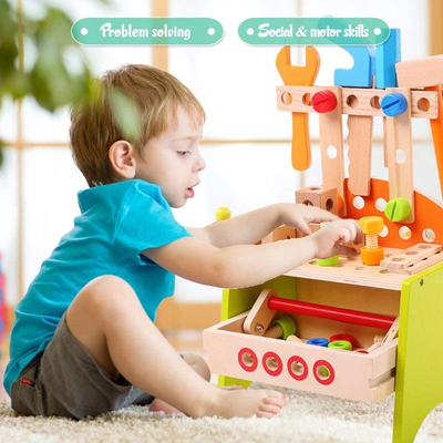 Drewniana interakcja rodzica i dziecka Play House Symulacja Puzzle DIY Zabawka