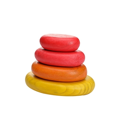 Dziecko Drewniane Montessori Jenga Rainbow Ułożone kamienie Zrównoważone układanie BPA Bez BPA