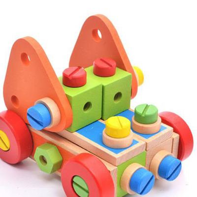 Montessori Drewniana nakrętka budowlana Zabawki Nakrętka Śruba Zabawka Dziewczyny Chłopcy Prezent