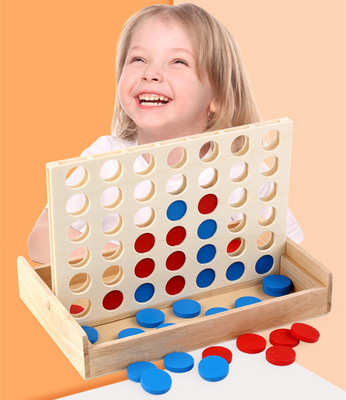 Edukacyjne dla dzieci Line Up Row Board Puzzle Toy Drewniane składane