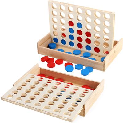 Edukacyjne dla dzieci Line Up Row Board Puzzle Toy Drewniane składane