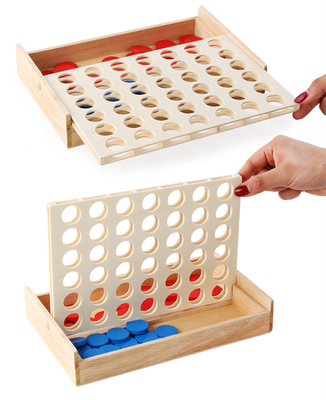 Edukacyjne dla dzieci Line Up Row Board Puzzle Toy Drewniane składane