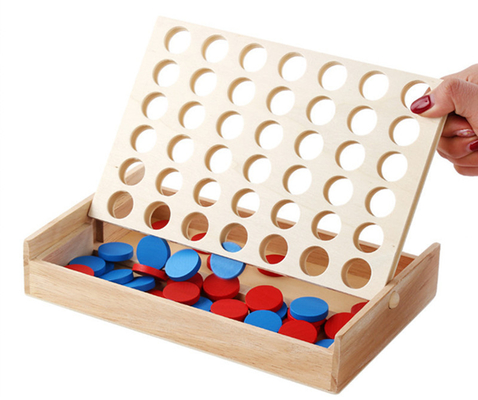 Edukacyjne dla dzieci Line Up Row Board Puzzle Toy Drewniane składane
