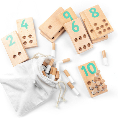 Drewniana tablica do nauki cyfrowej Montessori 1.6 Cyfrowe poznanie dzieci
